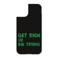 thumbnail image 3 of DistinctInk Custom SKIN / DECAL compatible with OtterBox Defender for iPhone 11 Pro MAX (6.5" Screen) - Get Rich or Die Trying - Black & Green, 3 of 5