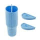 thumbnail image 1 of Separador de tazas 2 en 1, forro de silicona con 2 compartimentos, forro de taza a prueba de fugas con tapa, forro de vaso reutilizable de 40 oz para agua, café, jugo, cócteles, whisky, 1 of 8