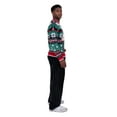 thumbnail image 5 of Jollidays Men's Christmas Wreath Llama Long Sleeve Crewneck Ugly Christmas Sweater,Sizes S-2XL, 5 of 6