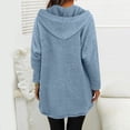 thumbnail image 6 of Cozy Fall Hoodies for Women Oversized Sweatshirt Casual Pullover with Pockets Trendy Autumn Outfits Loungewear Basic, 6 of 6