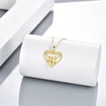 thumbnail image 5 of 14K Real Gold Sister Necklace for Women - Heart Mother Pendant Jewelry for Brother - Mothers Day Birthday Gifts for Mom Friends, 5 of 10