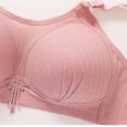 thumbnail image 4 of HomeDM Womens Seamless Bras No Underwire Supportive Wireless Push Up Full Coverage Bralette Comfort T-Shirt Bras, Pink, 38, 4 of 9