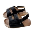 thumbnail image 6 of Duqingm Sandals for Girls Baby Girls Sandals Summer Shoes Outdoor First Walker Toddler Girls Boys Shoes Black,6, 6 of 7