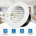 Duct Vents Round Louvered Vents Interior ABS Grille Ventilation Wall