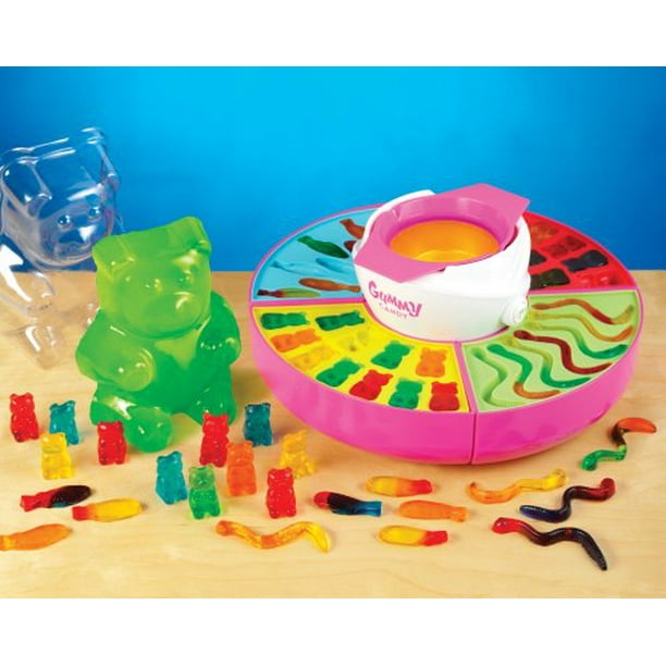 Nostalgia GCM600 Electric Gummy Candy Maker Includes Gummy Bear, Fish