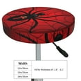 thumbnail image 4 of Fotbe Spider on the Web Stool Covers Round,Waterproof Round Bar Stool Covers Bar Chair Covers Washable Stool Cushion Slipcover for 12-14 Inch Chair-12 inch, 4 of 7