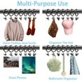 thumbnail image 4 of 16 Pcs Grands Anneaux de Rideaux en Métal, Clips de Rideaux Antirouille Robustes avec Anneaux, Diamètre Intérieur 1.96 Po/5cm Crochets de Tringle à Rideaux, Noir (16 Pcs), 4 of 5