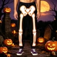 thumbnail image 2 of CONROSES Halloween Mens Baggy Sweatpants Straight Leg Sweat Pants for Men Hallowmas Skeleton Graphic Elastic Waist Drawstring Fall Winter Jogger Trousers with Pocket, 2 of 4