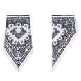 thumbnail image 3 of Yoodem Scarf 2pc Unisex Rave Bandana Neck Gaiter Tube Headwear for Women Men Face Scarf White One Size, 3 of 3