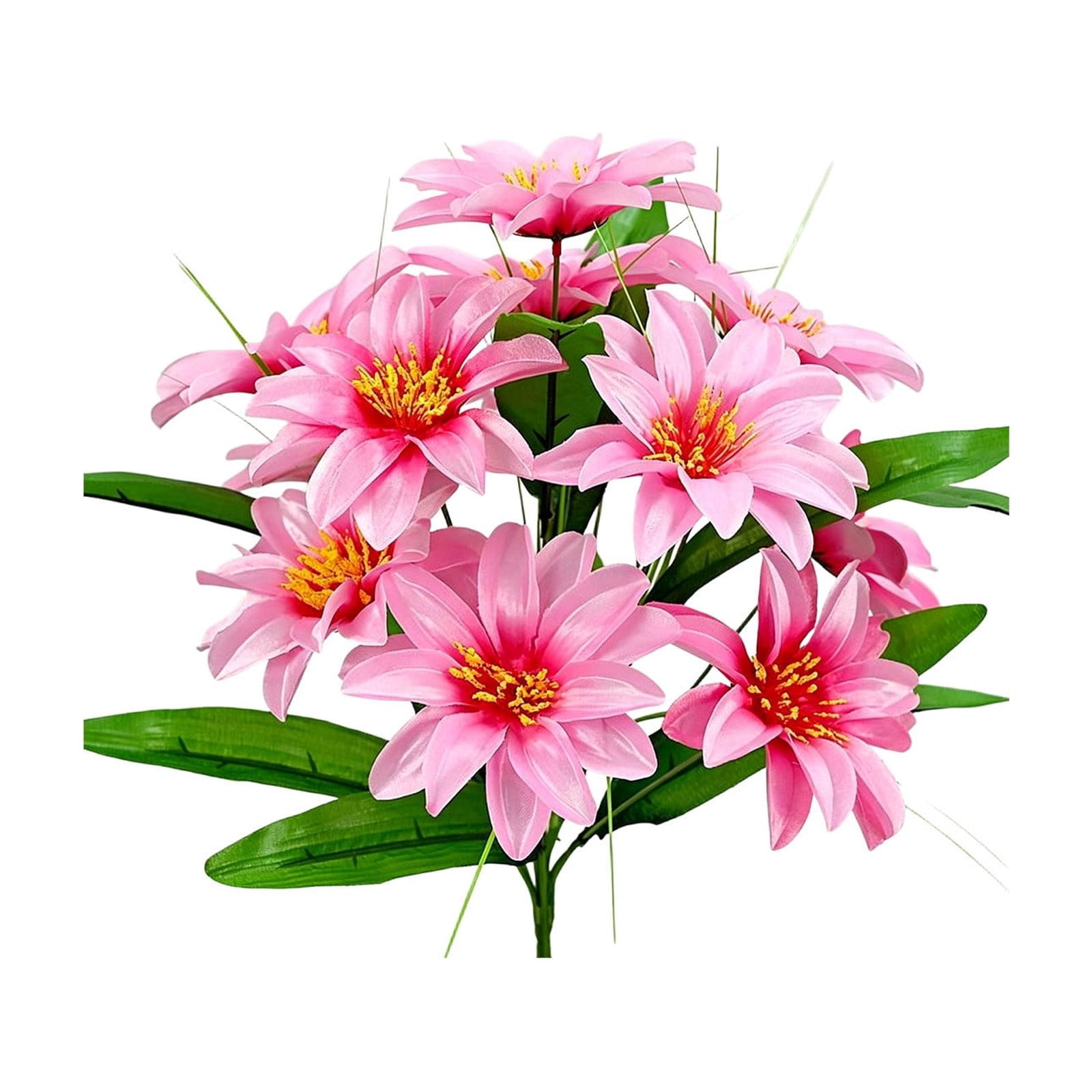 Werulen 8Pcs 12 Head Peony Artificial Flower Bouquet Realistic Full Bloom Vibrant,Home Living Room Table Wedding Decor,Faux Floral Bouquet,Table Decor Piece,Home Floral Accessory