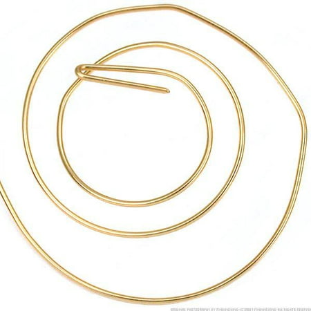 - 5 ft 14K Gold Filled Half Round Wire Half Hard 22 Gauge