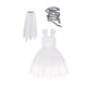 thumbnail image 5 of Disfraz de novia de Halloween para niñas, atuendo de Halloween para regalos de fiesta, juego de rol 120 centímetros, 5 of 8