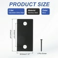 thumbnail image 2 of Deadbolt Strike Plate, Adjustable Door Strike Plate with Screws Stainless Steel for Electronic Locks Home and Rental Black, 2 of 6