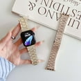 thumbnail image 5 of Dwitch Fashion Metal Band Compatible with Apple Watch Band 42mm/44mm/45mm/46mm/49mm, Full Sparking Luxury Diamond Band, Cute Shiny Charming Strap for iWatch Ultra SE Series 10/9/8/7/6/5/4,Gold, 5 of 8