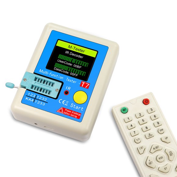 Transistor Tester,Lcr-t7 Resistance Tester Lcr Npn Pnp Npn Pnp Mosfet Meter Diode Resistor Display Meter Diode Meter Lcr-t7 Resistance Diode Resistor Lcr Color Display Meter Tester Color Display