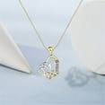thumbnail image 3 of Teissuly Heart Shaped Crystal Pendant Necklace Jewelry Mother's Day Gift For Mom, 3 of 4