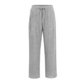 thumbnail image 4 of Wide Leg Sweatpants for Women Baggy Cotton Loose Fit Long Track Pants Comfy Open Leg Full Length Sports Workout Pant 05-Gray XXL, 4 of 5