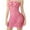 Pink #1, variant on YEJIMAN Lingerie for Women Fashion Solid Color Hip Bag Hole Mesh Skirt Pajamas Underwear Bodysuit Lingerie