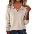 thumbnail image 5 of HongQid Women’s Wool Blend Collared Fall Pullover Sweaters Business Casual Outfits, 5 of 9