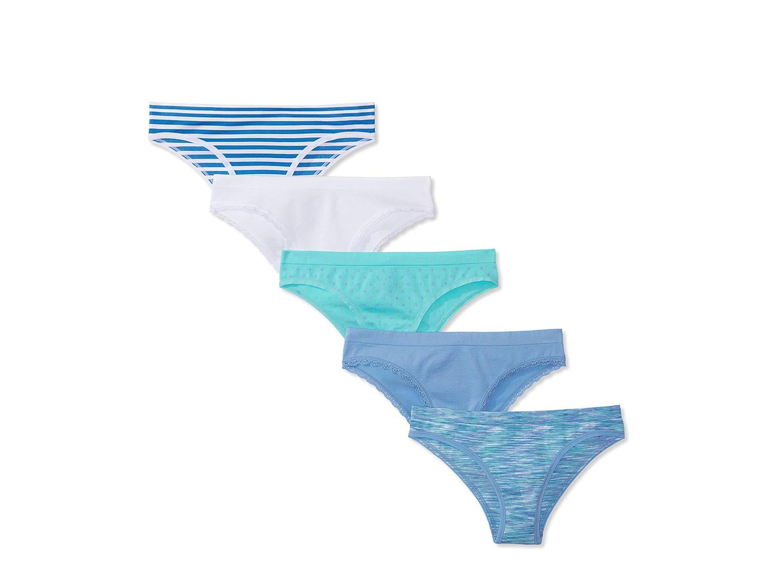5 pack Mae Womens Seamless Cheekini Underwear Brand