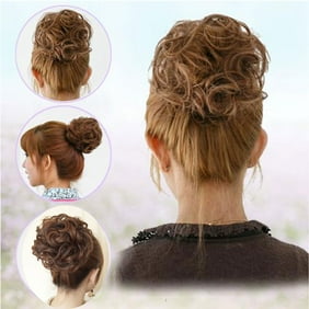 Florata Short Messy Curly Dish Hair Bun Extension Easy Stretch