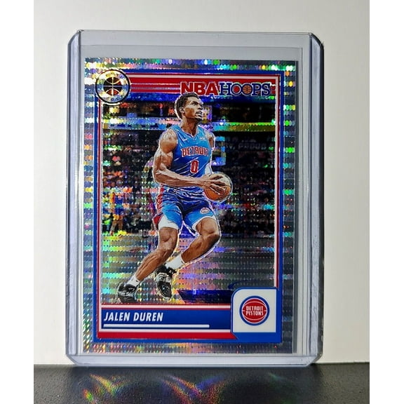 Jalen Duren 2023-24 Panini Premium NBA Hoops #274 Pulsar Prizm Pistons