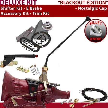 American Shifter 4L80E Shifter Kit Black 16 in. E Brake Cable Trim Kit for F2BAA