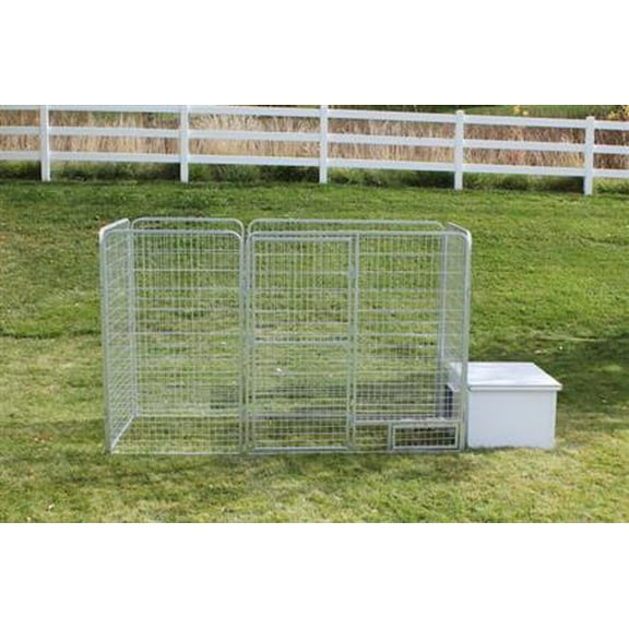 K9 Condo 4' X 12' Basic Dog Kennel-Run & Dog House Combination