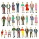 thumbnail image 5 of Figuras de personas en miniatura 50 Uds Macarena 1/50 HO decoración de estación de tren, 5 of 7