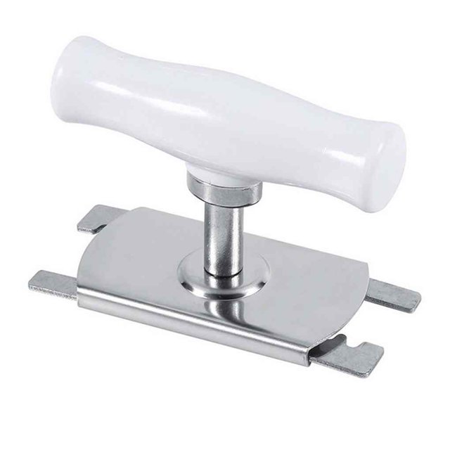 Langgg Poignée Rotative Réglable en Acier Inoxydable Ouvre-Bouteille Poignée de Couvercle de Bocal Fournitures de Cuisine