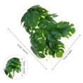 thumbnail image 2 of unbranded 2Ud Enredaderas Falsas Monstera Colgante Verde Para Pared Hogar, 2 of 8