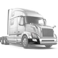 thumbnail image 2 of KOZAK Bumper Extension Corner Plastic No Fog Light Hole w/Chrome Trims, Right Passenger Side Compatible with Volvo VNL 2016-2017, 2 of 8