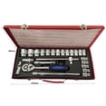 thumbnail image 2 of Ensemble de Kit d'Outils Robuste 24 Pcs 1-2 Pouces Dr 24 Pcs Boîte à Outils en Acier Chromé Vanadium avec Métal - Boîte Rouge Combinaison Multifonctionnelle pour Maison, Mécanicien, Automobiles, Facile à Utiliser, 2 of 3