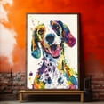 thumbnail image 4 of American Leopard Hound Canvas Wall Art, Modern Cute Colorful American Leopard Hound Canvas Dog Art Pictures Wall Decor for Kids Bedroom Decoration Unframed 8x12 inches, 4 of 5