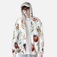 thumbnail image 2 of Daiia Watercolor Ladybug UPF 50+ Sun Protection Hoodie Jacket Lightweight Long Sleeve Sun Shirt for Women Men with Pocket Hiking Outdoor-X-Large, 2 of 7