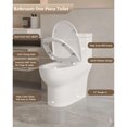 FHWMLCDV1F026 Elongated One Piece Toilet, Dual Flush 0.8/1.28 GPF