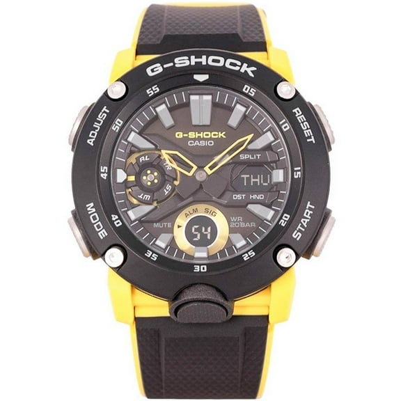 Casio G-Shock Carbon Core Guard Digital Analog Black Dial Quartz GA-2000-1A9 GA2000-1A9 200M Mens Watch