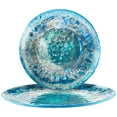 thumbnail image 1 of Certified International Radiance Teal 2-Piece Melamine Platter, Set, Multicolored, 1 of 4