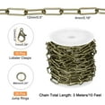 thumbnail image 2 of 10 ft Chain for Jewelry Making Brown with Jump Rings and Lobster Clasps, 2 of 6
