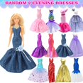 thumbnail image 3 of Style Shine 50 Pack Doll Clothes and Accessories, 4 Wedding Gowns 2 Evening Dresses 6 Fashion Dresses 6 Set Casual Outfits Top and Pant 2 Swimsuit Bikini, 20 Hanger 10 Shoe Toys for Girl Birthday Gift, 3 of 5