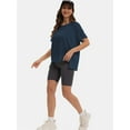 thumbnail image 6 of T-Shirts for Women Crew neck Short Sleeve Casual Summer Tops Lightweight Loose Blouse, 6 of 6