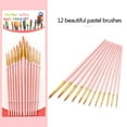 thumbnail image 1 of Ausyst Office Supplies 2023 12PC Paint Brush Nylon Brushes Acrylic Oil Watercolor Artist Kits on Clearance, 1 of 2