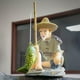 thumbnail image 5 of Figura en miniatura de pescador, Mini estatua, decoración de acuario, decoración decorativa coleccionable para jardín, paisaje, decoración de maceta, 5 of 8