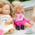 thumbnail image 2 of OUNONA 1 Pair Doll Dressing Boots, Miniature PU Boots for 18-inch Dolls, Stylish Doll Shoes Accessory, 2 of 7