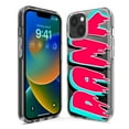 thumbnail image 3 of MUNDAZE Apple iPhone 13 Mini Shockproof Clear Hybrid Protective Phone Case Teal Pink Clear Funny Text Quote Dank Cover, 3 of 5