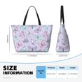 thumbnail image 4 of Kdxio Purple Butterfly for Beach Bag for Women Large Beach Tote Bag Waterproof Sandproof Swim Bag with Zipper Pockets Beach Vacation Travel, 4 of 7