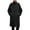 Black, variant on Winter Wool Blend Trench Coat for Men Hooded Long Woolen Outerwear Turn-Down Collar Fashion Overcoat Black M