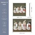 thumbnail image 2 of Yayeee Toggle Light Switch Wall Plate 2-Gang 4.56"x4.48" Decorative Outlet Cover, Cute Snowmen, 2 of 7