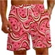 thumbnail image 2 of Puntoco Pantalones Cortos De Playa Para El Día De San Valentín Para Hombre, Pantalones Cortos Estampados Con Bolsillo Con Cordón, Pantalones Cortos Rojos Xxxxxl,Pantalones Cortos Hombre, 2 of 5