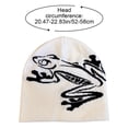 thumbnail image 2 of Jiibva Tree Frog Pattern Beanie Knitted Cap for Men & Women, Slouchy Skull Cap Embroidery Knitted Hat Cute Animal Cartoon Cap Outdoor Sports Warm Ski Hat, 2 of 7